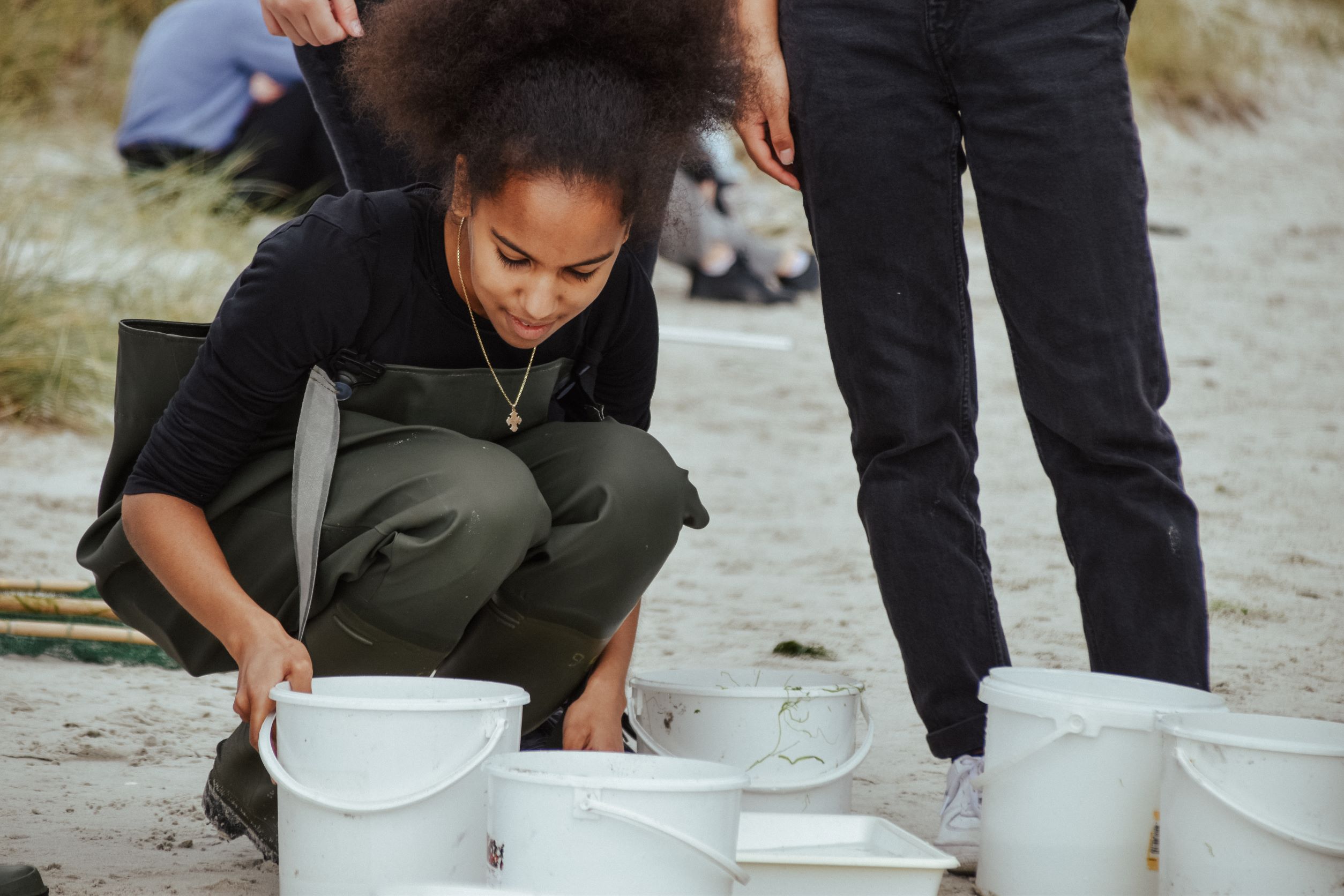 HTX elever har undervisning ved vandet