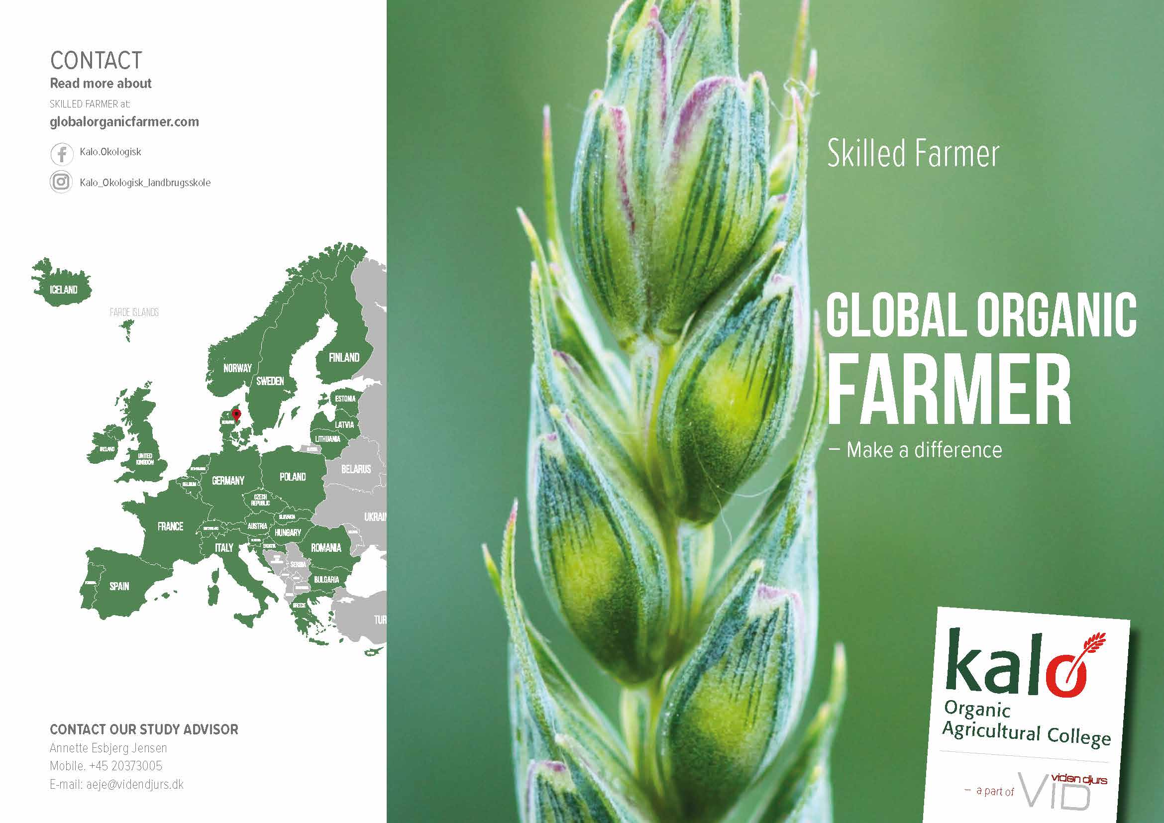 Faktaark om uddannelsen Global Organic Farmer