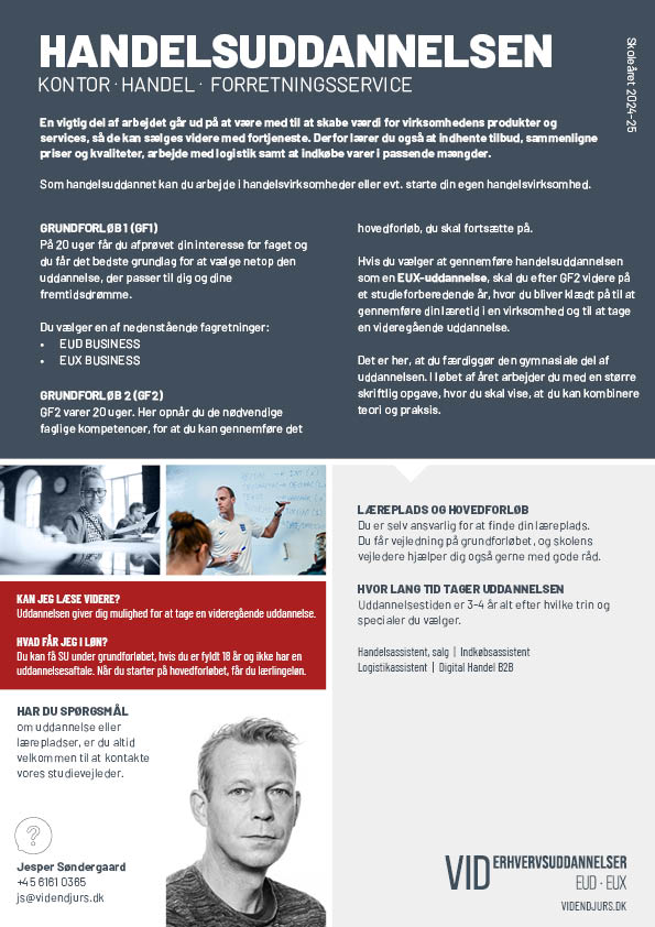 Faktaark om Handelsuddannelsen